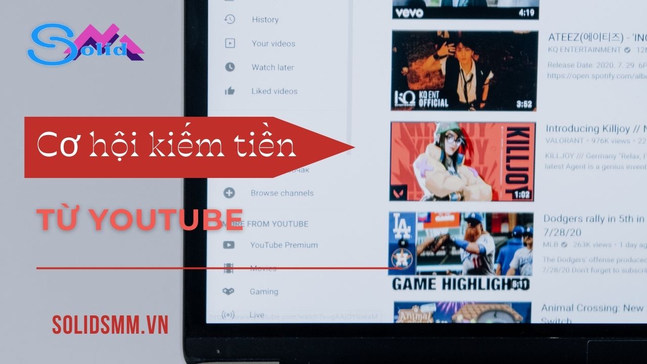 Cơ hội kiếm tiền từ Youtube - Tăng like Youtube giá rẻ