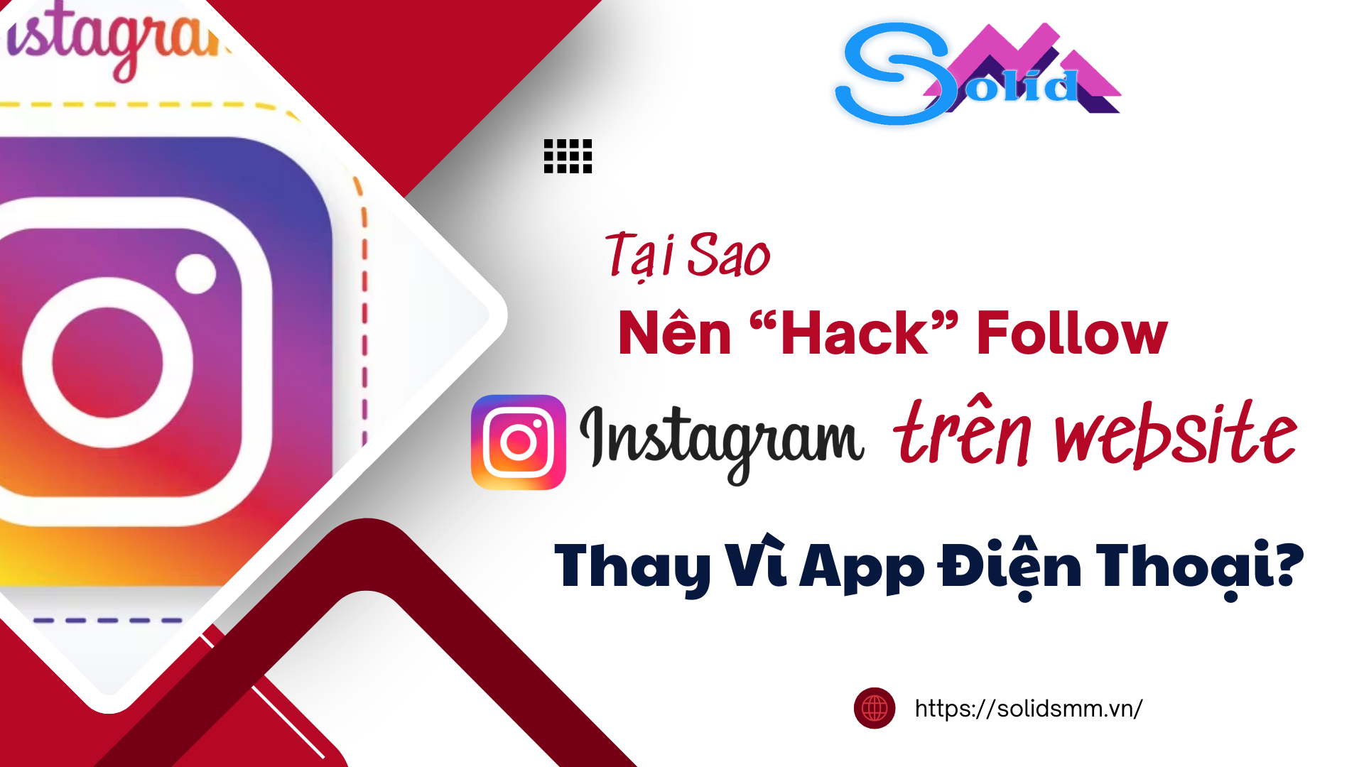 Tại sao nên hack follow Instagram trên website thay vì dùng trên app điện thoại